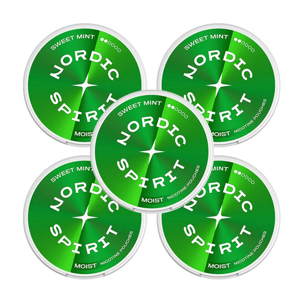 Nordic Spirit 6mg Sweet Mint Bundle - 5 Pack