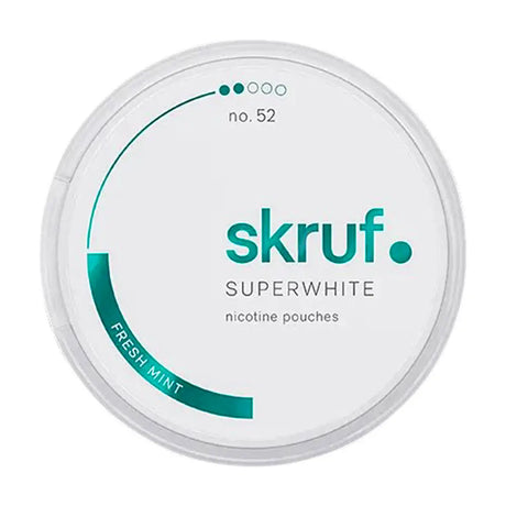 Skruf Superwhite no. 52 Fresh Mint no. 52 2/5 6mg