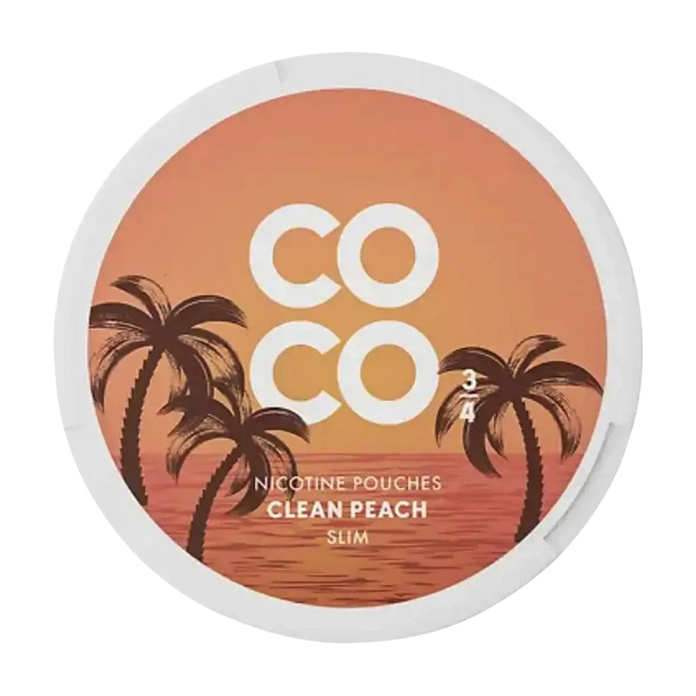 Coco Clean Peach Slim 3/4 9mg