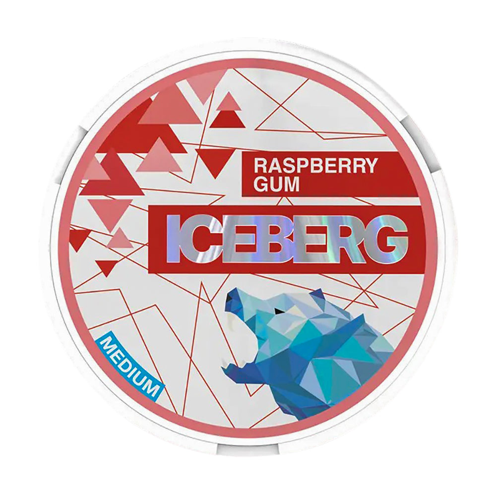 Iceberg Raspberry Gum Nicotine Pouches From £3.77 - UK #1 Site - Buy Online