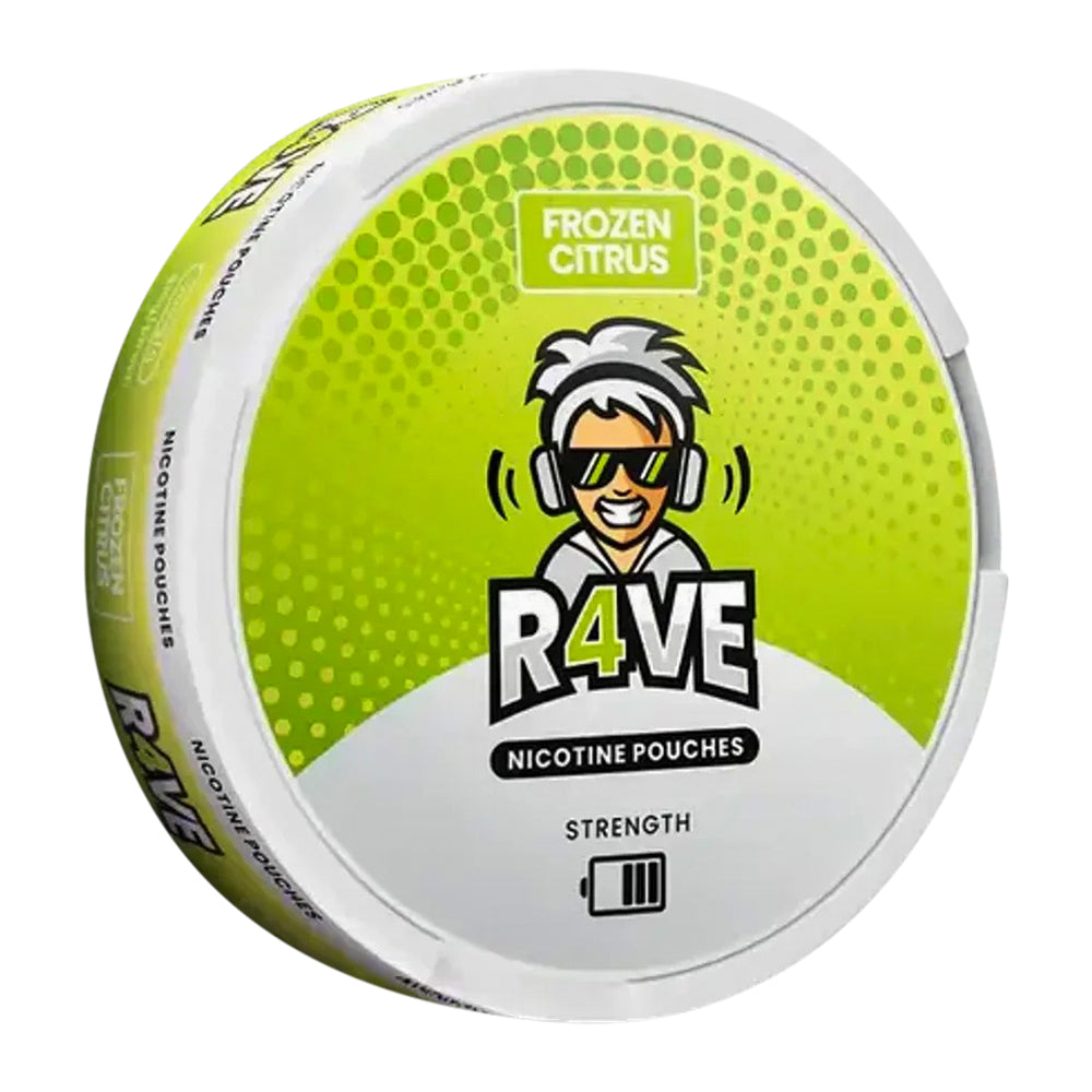 Rave Frozen Citrus Nicotine Pouches From £3.59 - UK #1 Site - Buy Online