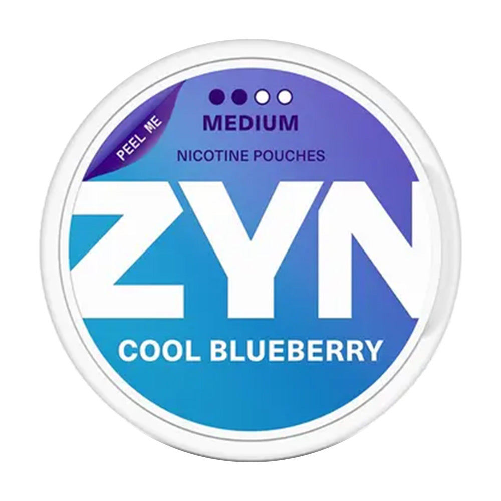 ZYN Cool Blueberry Nicotine Pouches From £3.59 - UK #1 Site - Buy Online