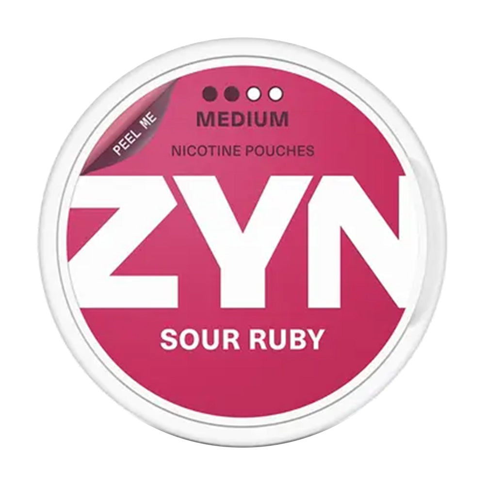 ZYN Sour Ruby Slim Medium 2/4 6mg