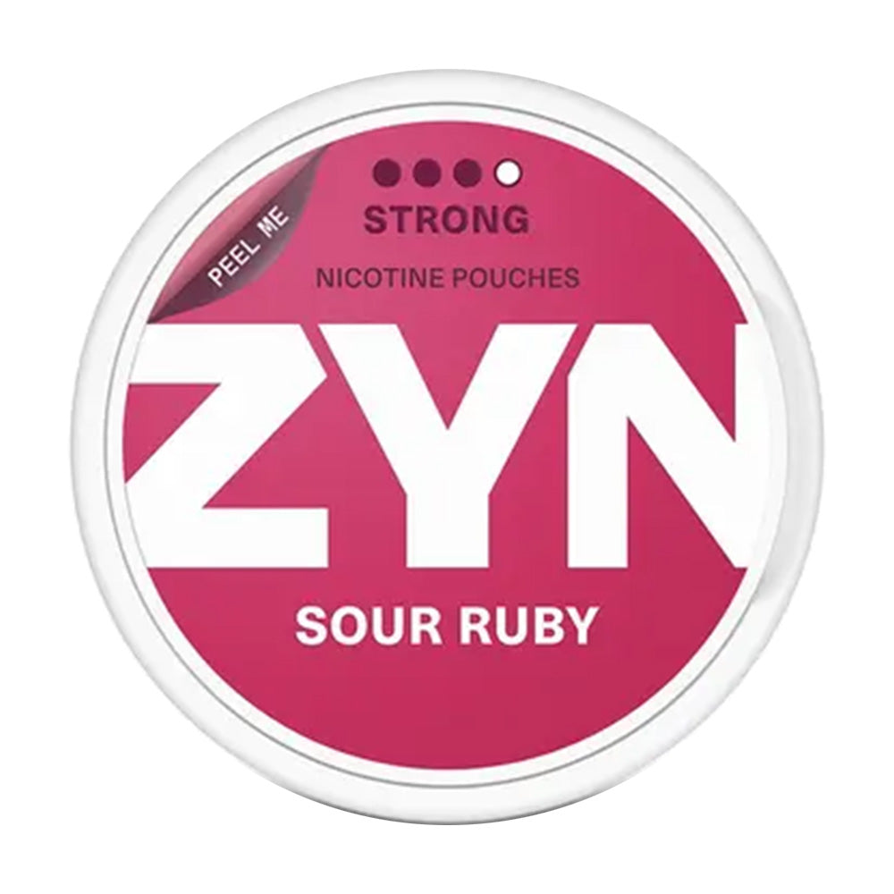 ZYN Sour Ruby Slim Strong 3/4 11mg